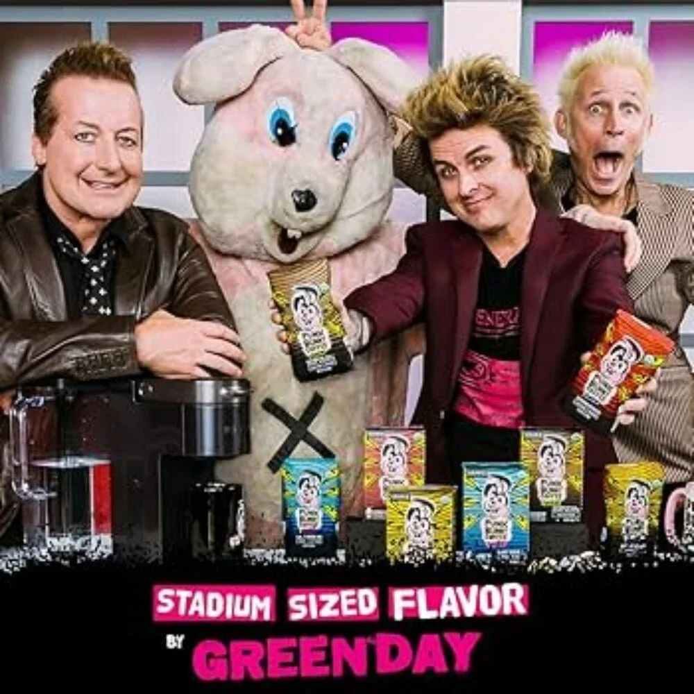 Green Day's Punk Bunny Coffee Organic Fair‎ Trade Last Ride In & Soundcheck